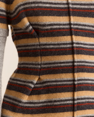 Clara Double Sleeve Merino Wool Jumper - Stripe