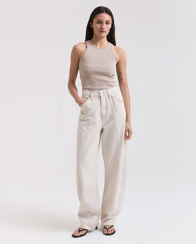 Drew Barrel Panel Jeans - Unwashed