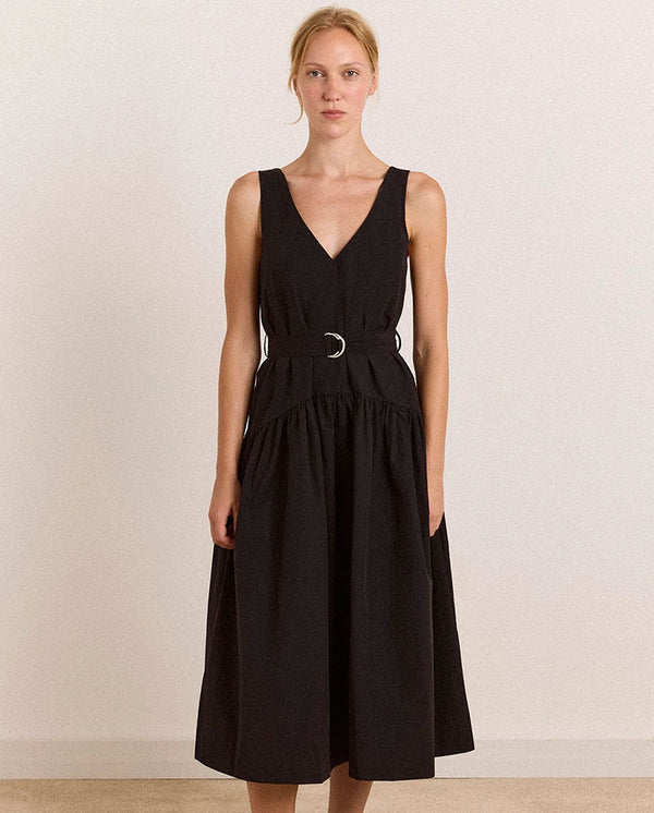 Dallas Midi Dress - Black