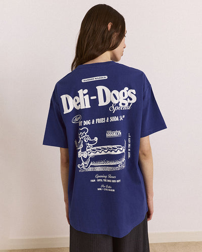 Deli Dog Graphic Tee - Blue
