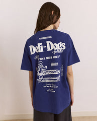Deli Dog Graphic Tee - Blue