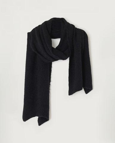 Striped Soft Wool Scarf Phantom