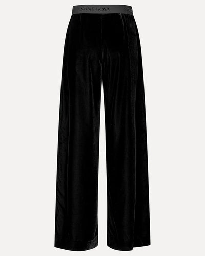 Velvet Wide Pant - Black