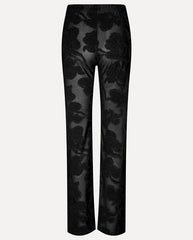 Lurex Devore Jersey Pant - Black