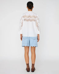 Embroidery Anglaise Shirt - White