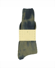 Tie Dye Socks - Navy / Olive
