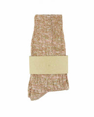 Melange Socks - Pink / Mustard