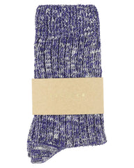 Melange Blend Socks - Royal Blue