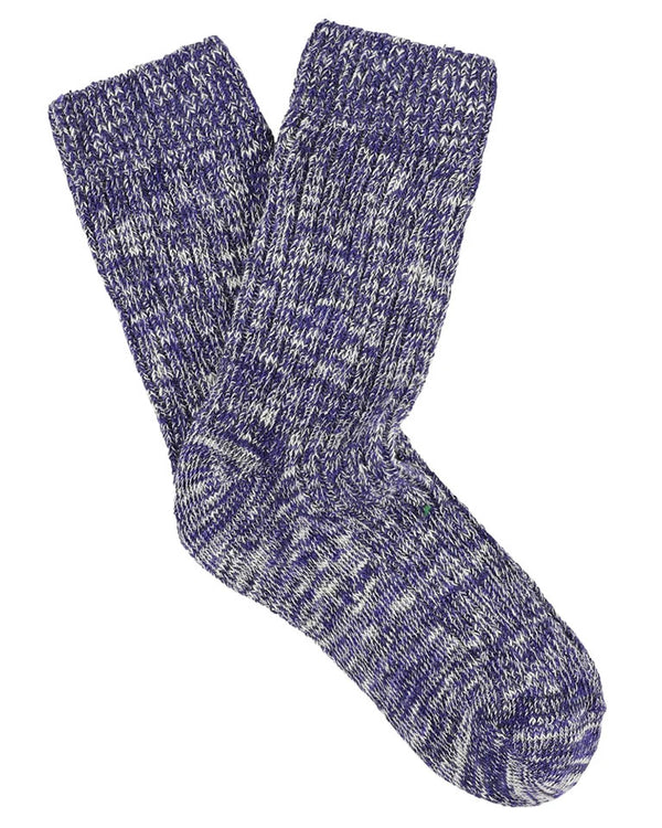 Melange Blend Socks - Royal Blue