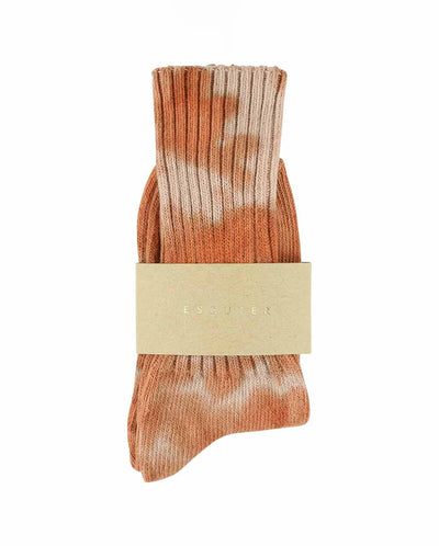 Tie Dye Socks - Rust / Pink