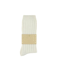 Cashmere Crew Socks - Ecru