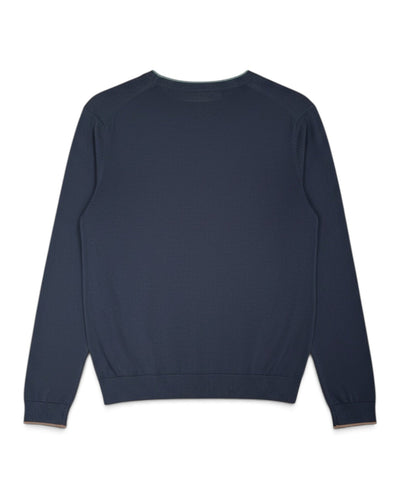 Merino CREW NECK SWEATER - Very Dark Navy