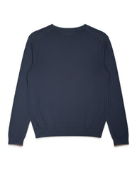 Merino CREW NECK SWEATER - Very Dark Navy