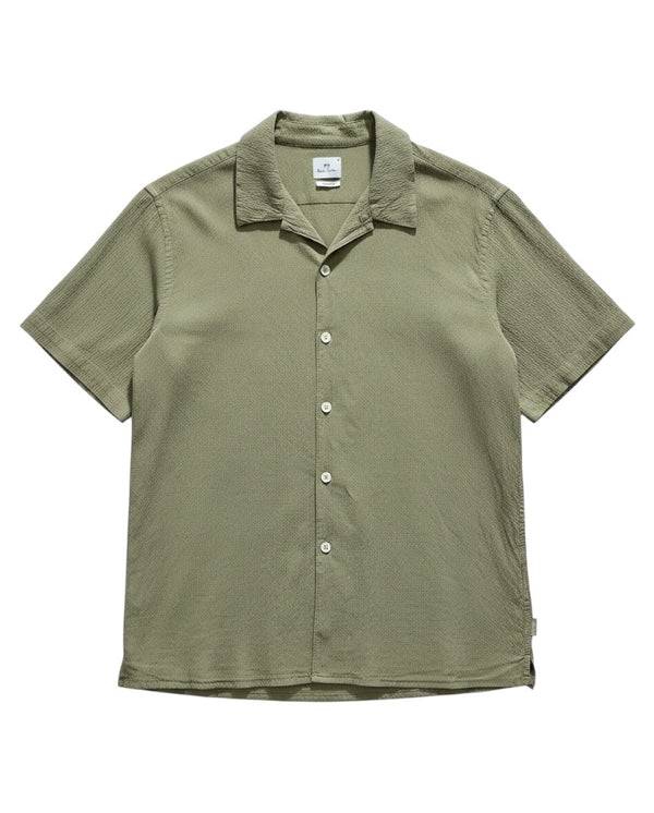 Summer Seersucker Shirt - Sage