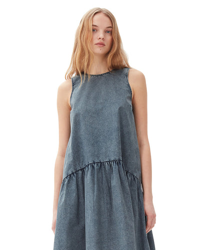 Open Back Midi Dress Sky Captain