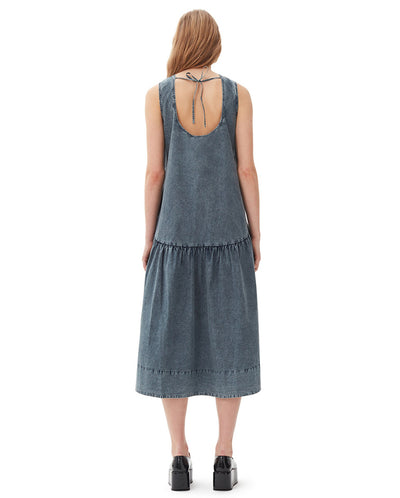 Open Back Midi Dress Sky Captain