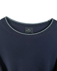 Merino CREW NECK SWEATER - Very Dark Navy