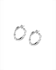 Full Moon Hoops - Silver