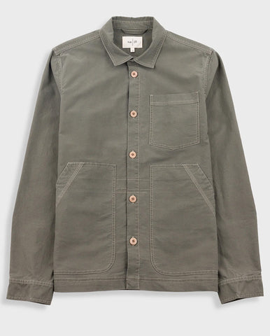 Runa Five Panel Cap Putty Grey - Olive