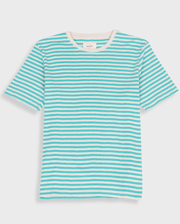 Classic Stripe Tee - Tropical Green Stripe