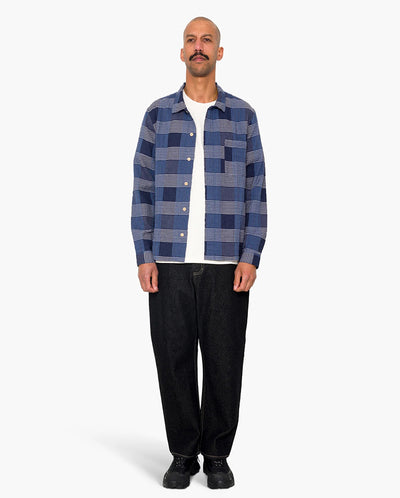 PATCH SHIRT - BLUE MULTICHECK