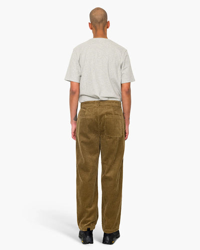 WIDE FIT TROUSER SOFT - BROWN CHUNKY CORD