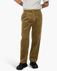WIDE FIT TROUSER SOFT - BROWN CHUNKY CORD