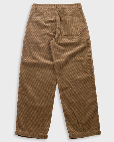 WIDE FIT TROUSER SOFT - BROWN CHUNKY CORD