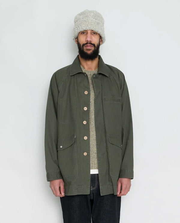 Car Coat Dark Sage Twill