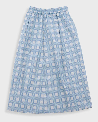 Full Seam Skirt Blue Tile Tapestry