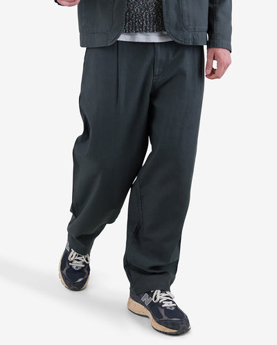 Wide fit Trouser Charcoal Hemp Canvas