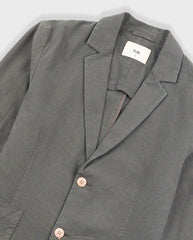 Cotton Linen Blazer Dark Sage