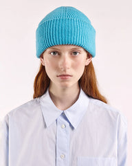 Soft Wool Chunky Beanie - Bright Blue