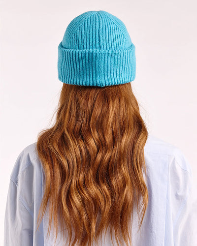 Soft Wool Chunky Beanie - Bright Blue