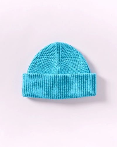 Soft Wool Chunky Beanie - Bright Blue