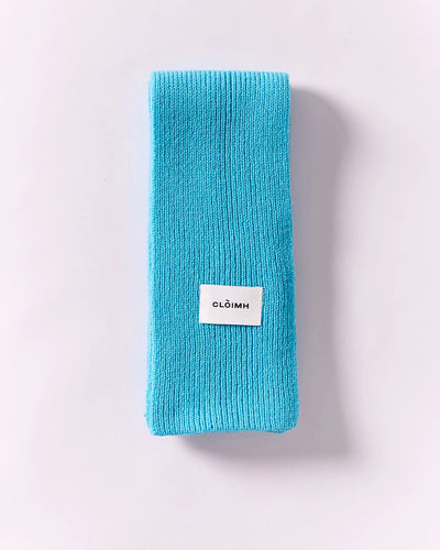 Mini Soft Wool Scarf - Bright Blue