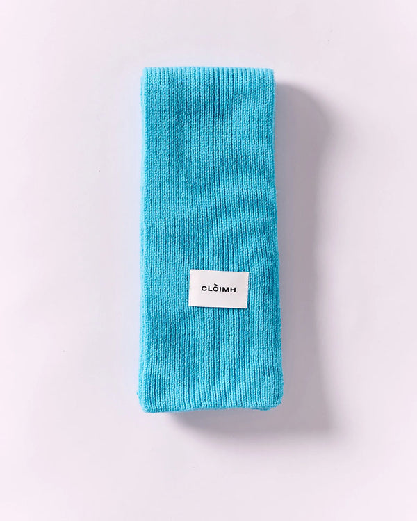 Mini Soft Wool Scarf - Bright Blue