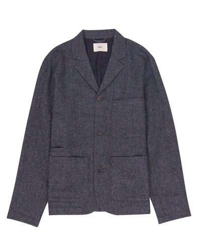 Wide fit Blazer Charcoal Wool Melange