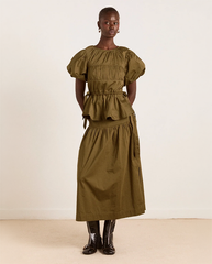 Josie Midi Skirt - Olive
