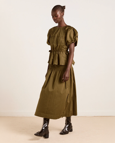 Josie Midi Skirt - Olive