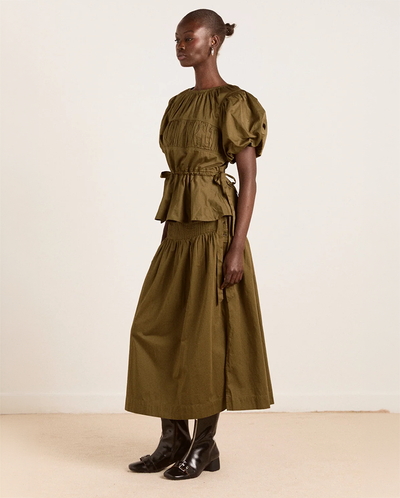 Josie Midi Skirt - Olive