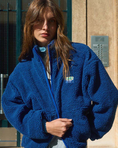 Hoktown Teddy Fleece Jacket - Indigo