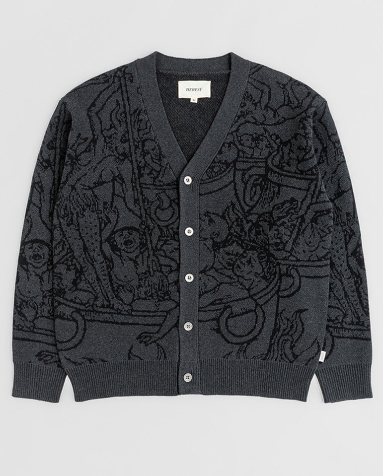 Hades Cardigan - Charcoal