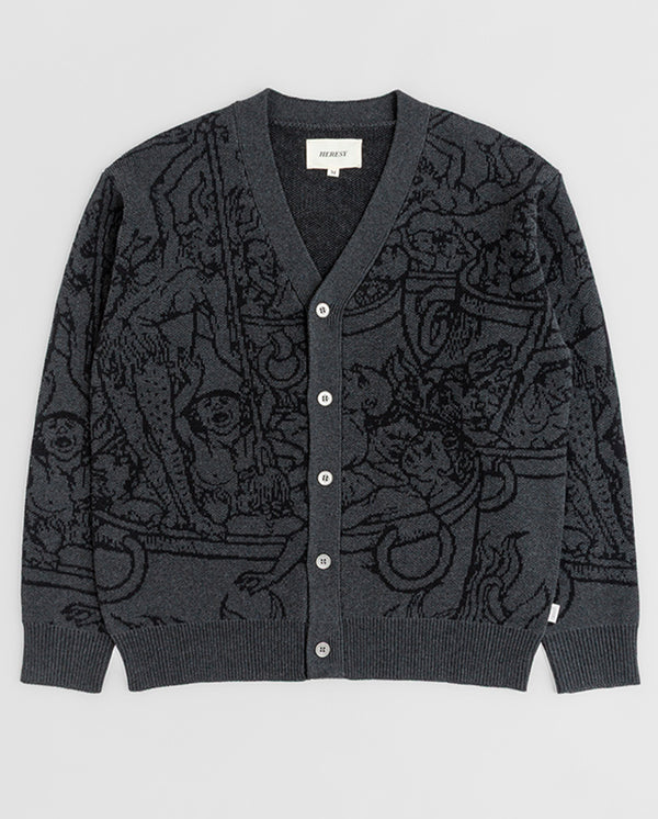 Hades Cardigan - Charcoal