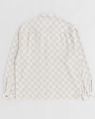 Trellis Revere Shirt - Ecru Check