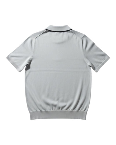 Knitted Polo - Light Blue