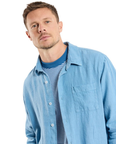 Comfort Linen Shirt - Waterfall