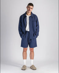 Waffle shirt - blue
