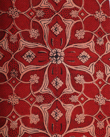 Patchwork Slipper Dobby Cloth / Red