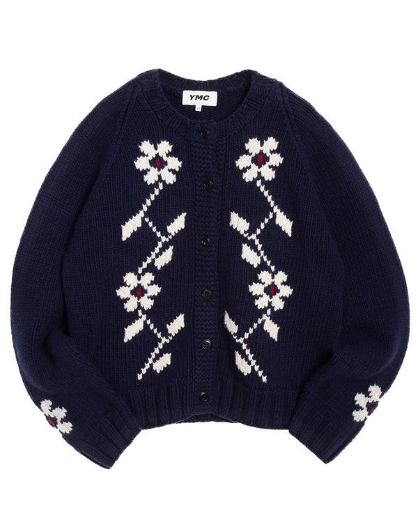 Atomic Flower Cardigan NAVY